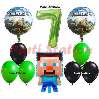 Minecraft tarzında bir doğum günü partisi