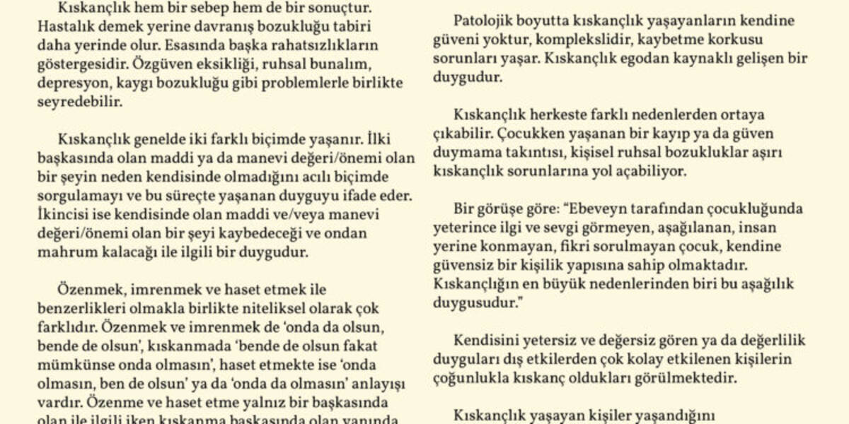 Kadın kıskançlığı hakkında her şey