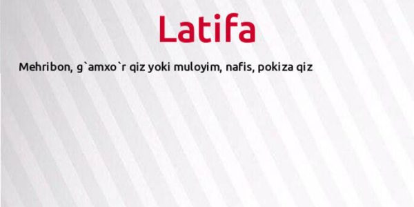 Latifa ismi