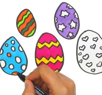 Paskalya için yumurtaların üzerine nasıl çizim yapılır??