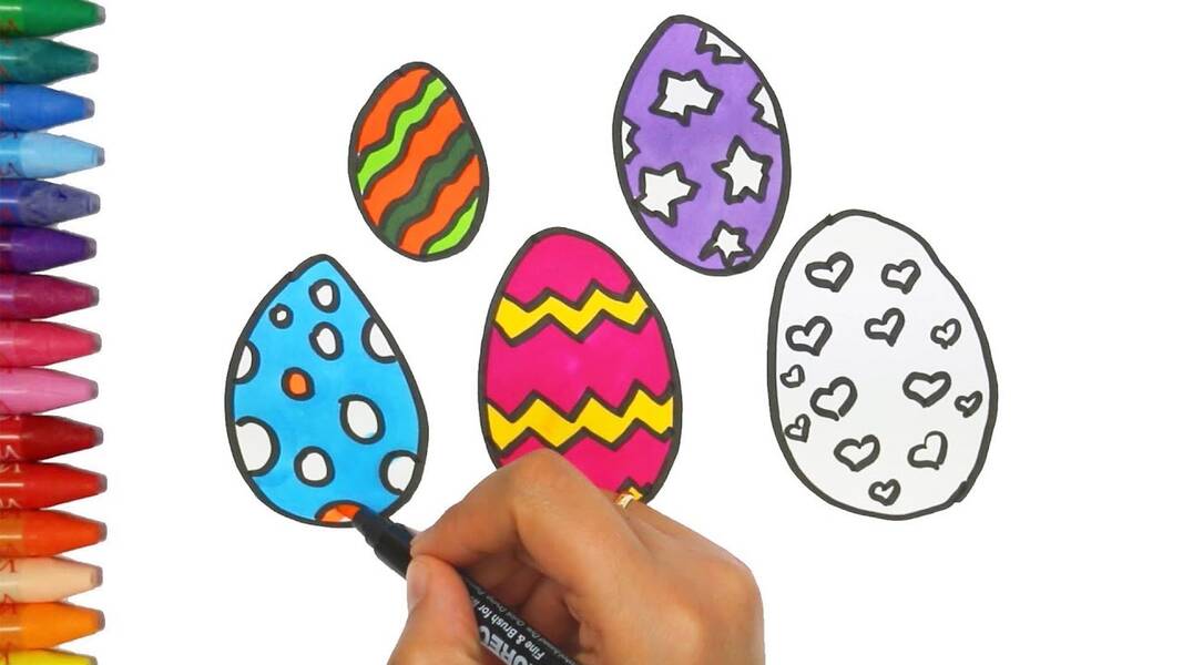 Paskalya için yumurtaların üzerine nasıl çizim yapılır??