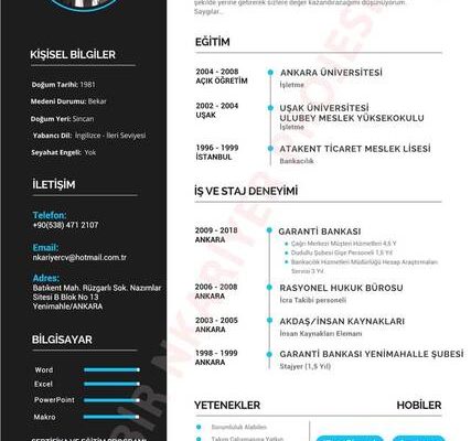 Yaratıcı CV: özellikler ve örnekler