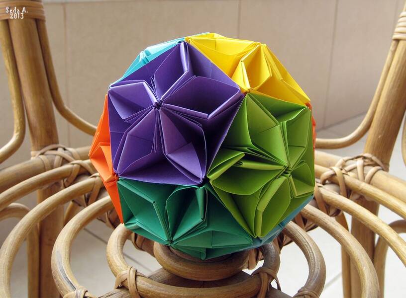 Yeni başlayanlar için Kusudama yapım teknolojisi