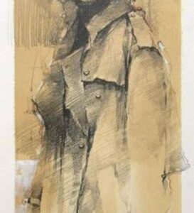 Kraft kağıt üzerine çizimler