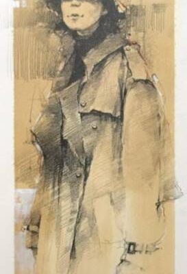 Kraft kağıt üzerine çizimler