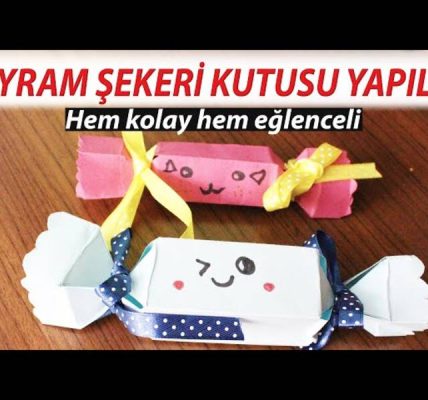 Şeker şeklinde bir hediye nasıl paketlenir?