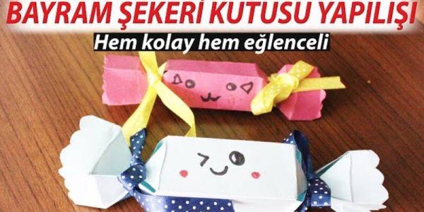 Şeker şeklinde bir hediye nasıl paketlenir?