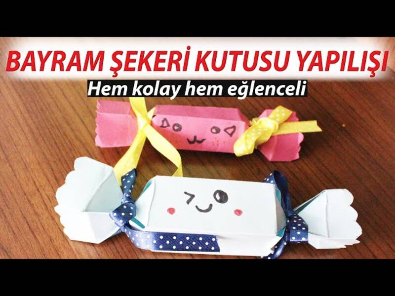 Şeker şeklinde bir hediye nasıl paketlenir?