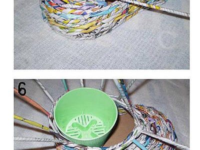 Gazete tüplerinden bükme yolları