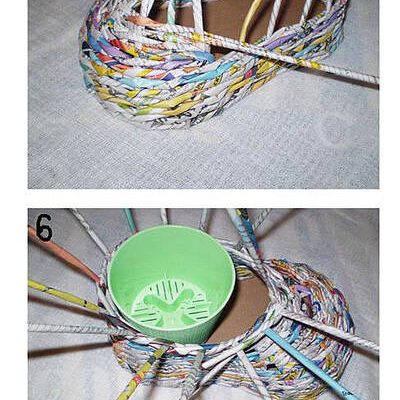 Gazete tüplerinden bükme yolları