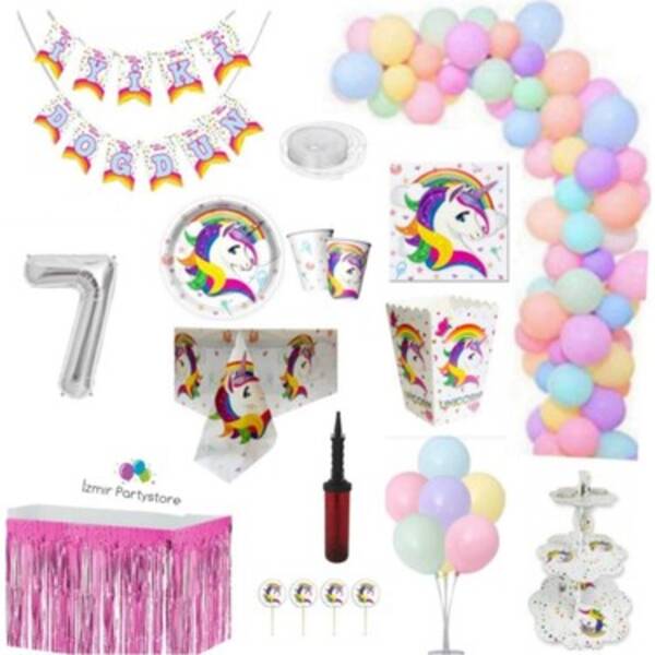 Yedi yaşında bir kız çocuğu için doğum günü partisi senaryosu